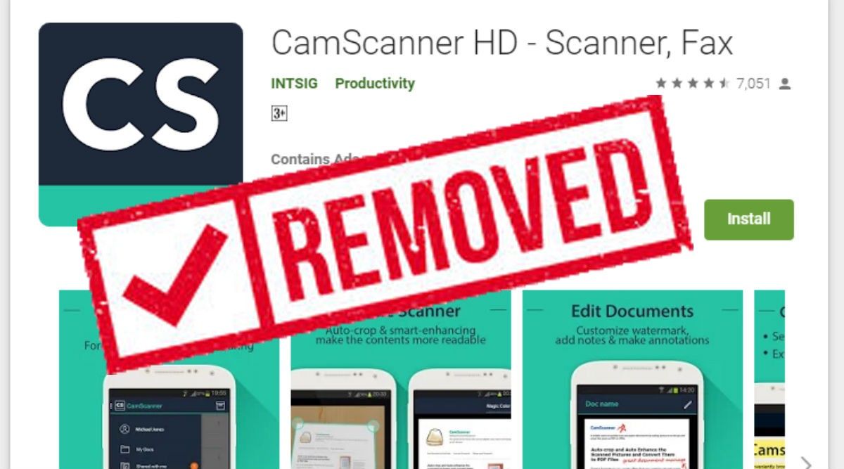 Camscanner Removed From Playstore-Delete Now.