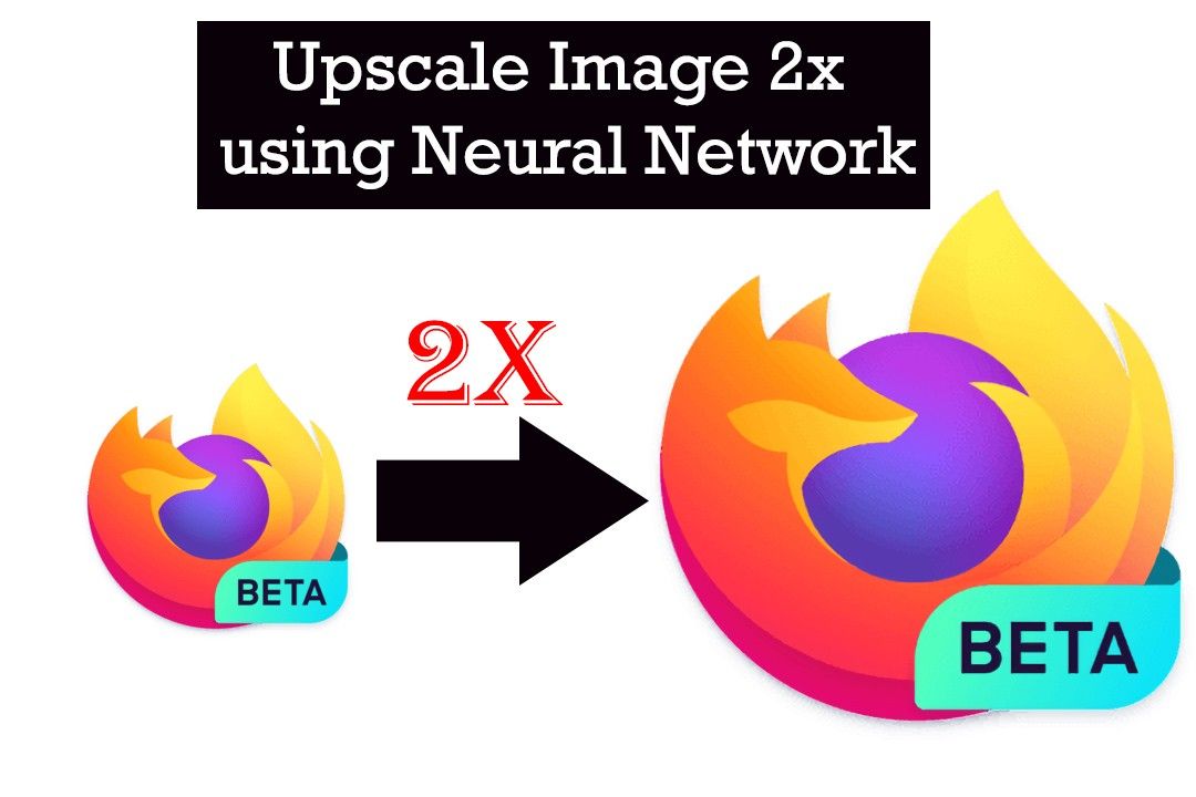 Upscale your image resolution 2x using Neural Networks.