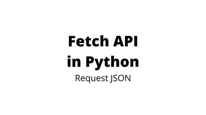 API call in Python
