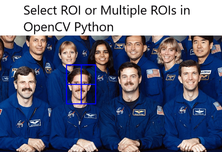 Select ROI or Multiple ROIs [Bounding box] in OPENCV python.