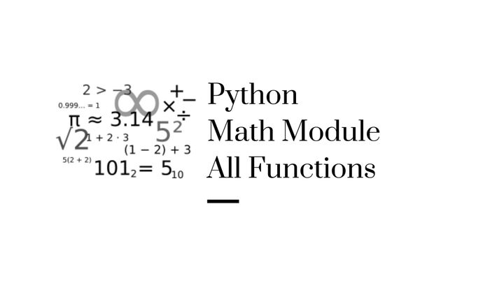 Python Math Module