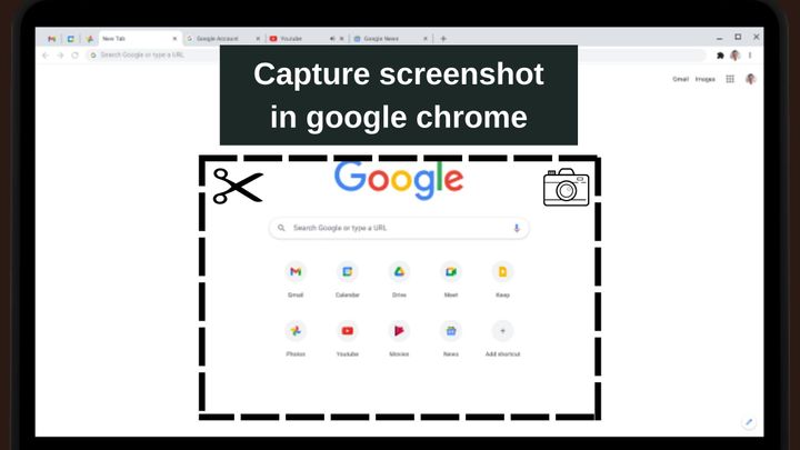 How to take screenshots in google chrome without any plugin.